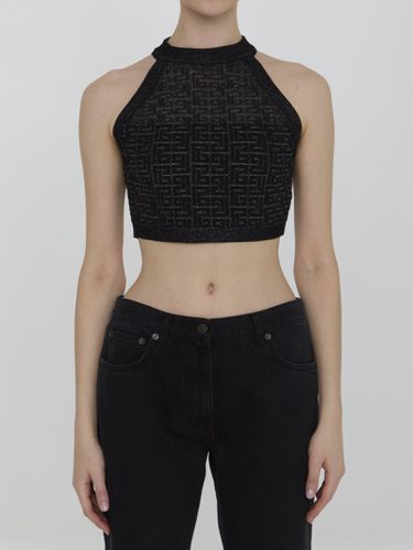 Balmain Pb Labyrinth Knit Top - Balmain - Modalova