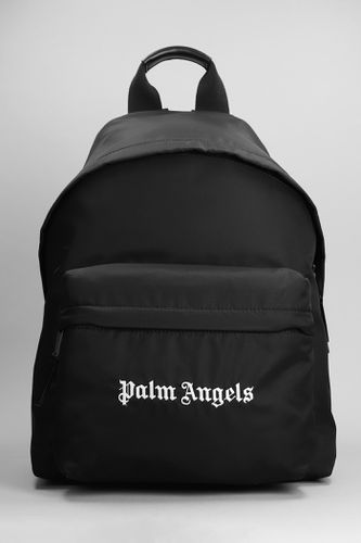 Palm Angels Backpack In Black Nylon - Palm Angels - Modalova