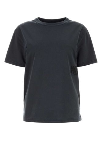 Charcoal Cotton T-shirt - T by Alexander Wang - Modalova