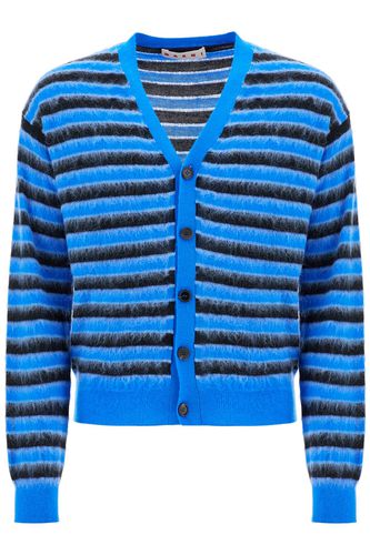 Marni Blue And Black Wool Knitwear - Marni - Modalova