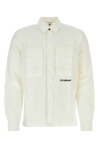 C. P. Company White Cotton Shirt - C.P. Company - Modalova