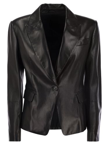 Nappa Leather Jacket With Jewellery - Brunello Cucinelli - Modalova