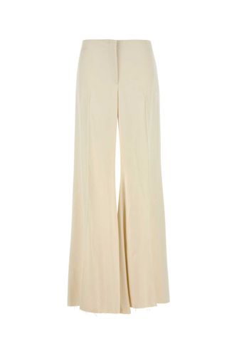 Cream Satin Wide-leg Pant - Alexander McQueen - Modalova