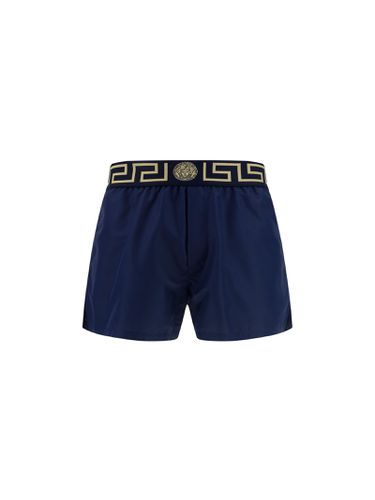 Night Nylon Greca Swimming Shorts - Versace - Modalova