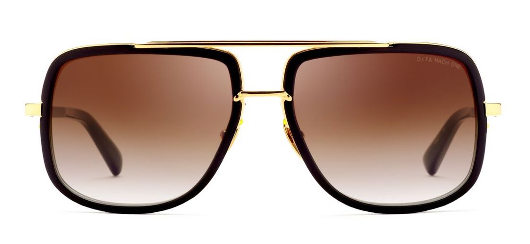 Mach-one - Black/yellow Gold Sunglasses Sunglasses - Dita - Modalova