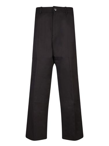 Moncler Black Stretch Cotton Pant - Moncler - Modalova