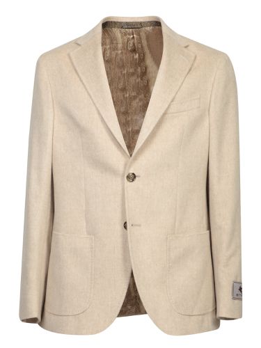 Etro Roma Label Beige Jacket - Etro - Modalova