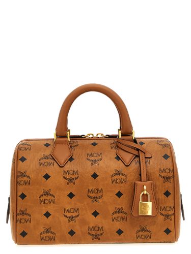 MCM ella Boston Small Handbag - MCM - Modalova