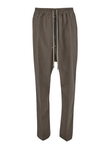 Light Brown Low Crotch Straight Trousers In Cotton Man - Rick Owens - Modalova