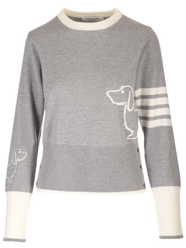 Merino Wool Crew-neck Sweater - Thom Browne - Modalova