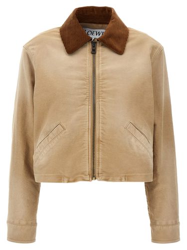 Loewe Satin Velvet Collar Jacket - Loewe - Modalova