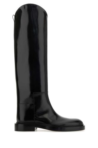 Jil Sander Black Leather Boots - Jil Sander - Modalova