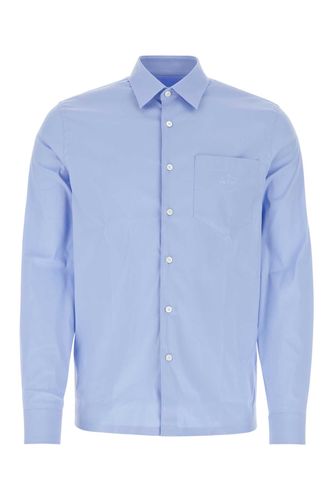 Prada Powder Blue Poplin Shirt - Prada - Modalova