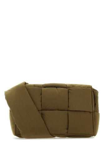 Army Green Fabric Cassette Crossbody Bag - Bottega Veneta - Modalova