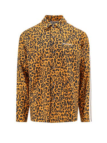 Palm Angels Cheetah Track Shirt - Palm Angels - Modalova