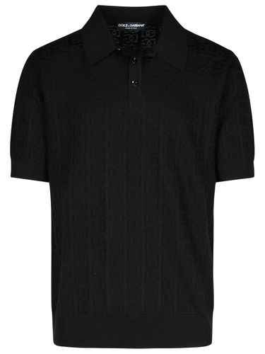 Jacquard Logo Polo Shirt - Dolce & Gabbana - Modalova