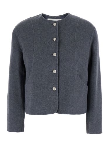 Collarless Jacket In Wool Blend Woman - Dunst - Modalova