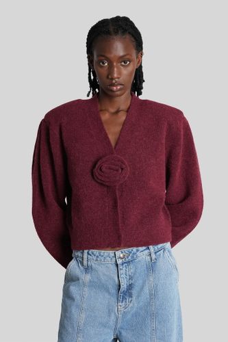 Burgundy Alpaca Blend Cardigan - Rotate by Birger Christensen - Modalova