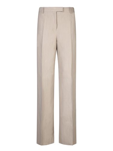 Linen Viscose Trousers - Ferragamo - Modalova