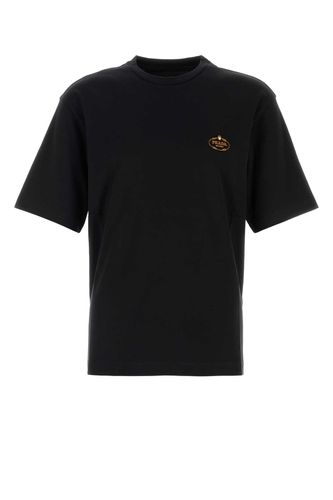 Prada Black Jersey T-shirt - Prada - Modalova