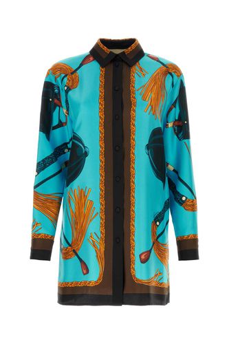 Gucci Printed Twill Shirt - Gucci - Modalova