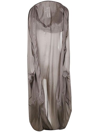 Rick Owens Hooded Bubble Sheer Cape - Rick Owens - Modalova