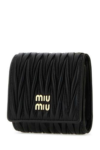 Miu Miu Black Nappa Leather Wallet - Miu Miu - Modalova