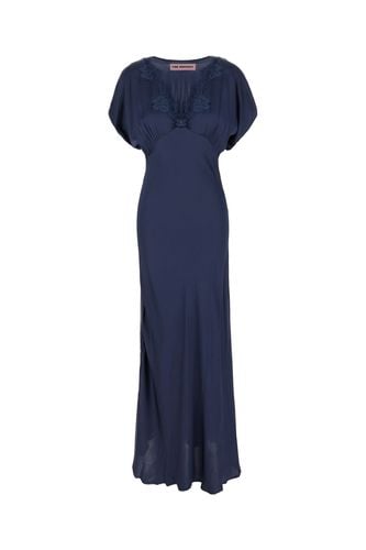 Blue Stretch Viscose Long Dress - Pink Memories - Modalova