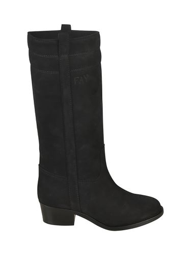 Fay Logo High Boots - Fay - Modalova