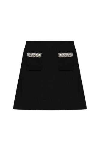 Self Portrait Skirt With Shimmering Crystals - self-portrait - Modalova