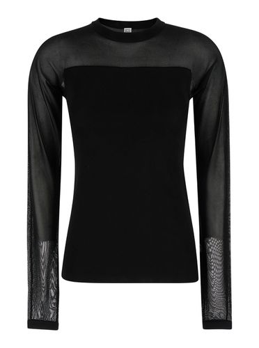 Semi Sheer Evening Top In Viscose Woman - Totême - Modalova