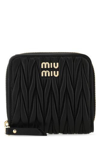 Miu Miu Black Nappa Leather Wallet - Miu Miu - Modalova