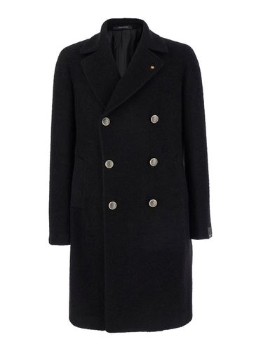 Arden Double-breasted Coat With Classic Revers In Virgin Wool Man - Tagliatore - Modalova