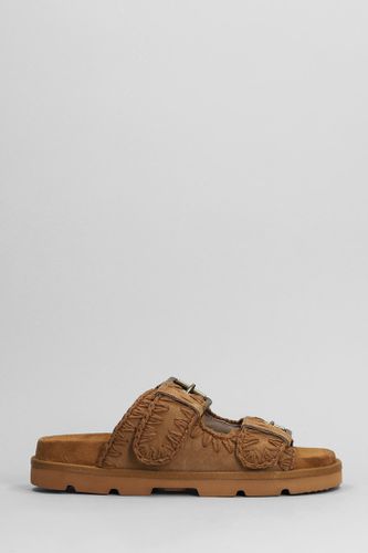 Low Bio Sandal Slipper-mule In Leather Color Suede - Mou - Modalova