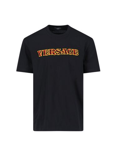 Versace Logo T-shirt - Versace - Modalova