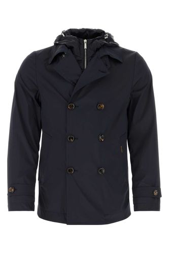 Navy Blue Stretch Viscose Blend Jacket - Moorer - Modalova