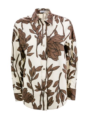 Floral-print Cotton Shirt - Brunello Cucinelli - Modalova