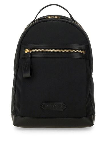 Tom Ford Logo-patch Zipped Backpack - Tom Ford - Modalova