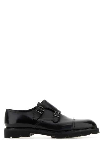 John Lobb Black Leather Strap Shoes - John Lobb - Modalova