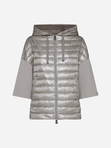 Hooded Quilted Nylon Down Jacket - Herno - Modalova