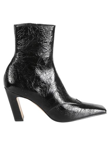 Side Zipped Block Heel Ankle Boots - Khaite - Modalova