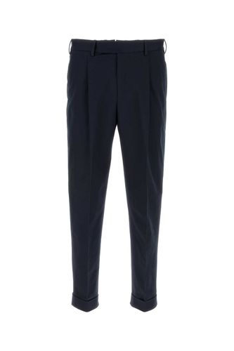 Navy Blue Stretch Cotton Pant - PT Torino - Modalova