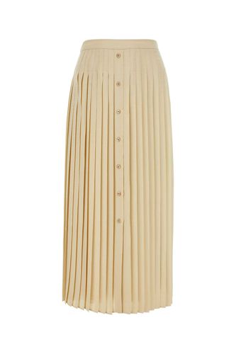 Prada Sand Silk Skirt - Prada - Modalova