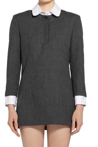 Collared Long-sleeved Mini Dress - Thom Browne - Modalova