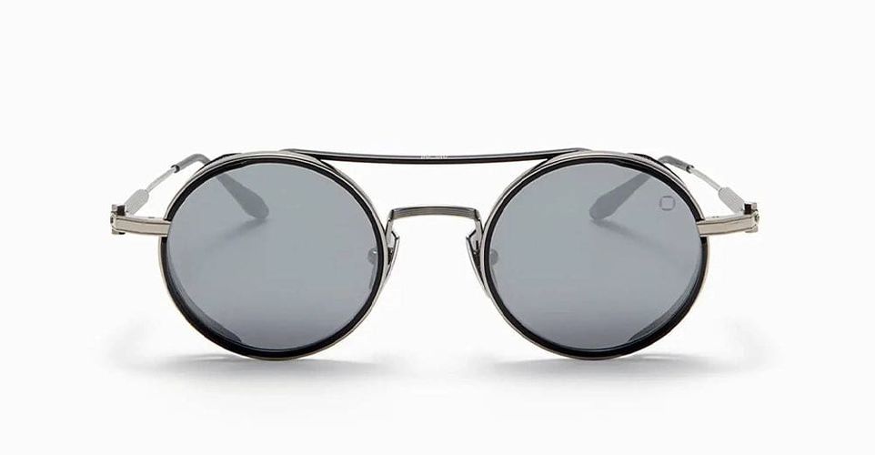 Eris - Black Palladium / Matte Navy Sunglasses - Akoni - Modalova