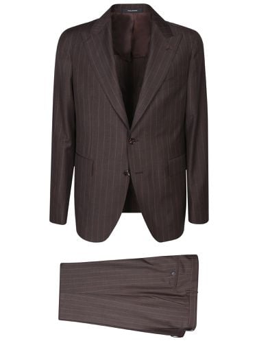 Tagliatore Vesuvio Brown/beige Suit - Tagliatore - Modalova