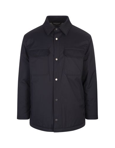 Night Nylon Shirt Style Padded Jacket - Kiton - Modalova