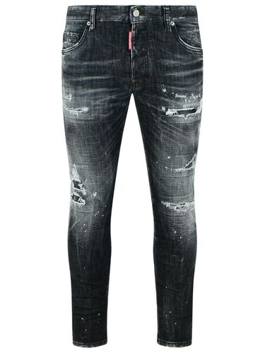 Skater Bleached Cotton Jeans - Dsquared2 - Modalova