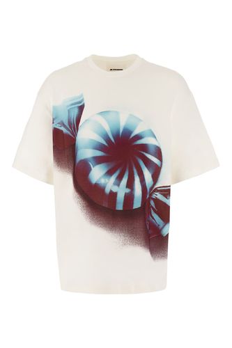 Ivory Cotton Overize T-shirt - Jil Sander - Modalova