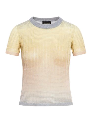 Gradient Knit T-shirt - Roberto Collina - Modalova